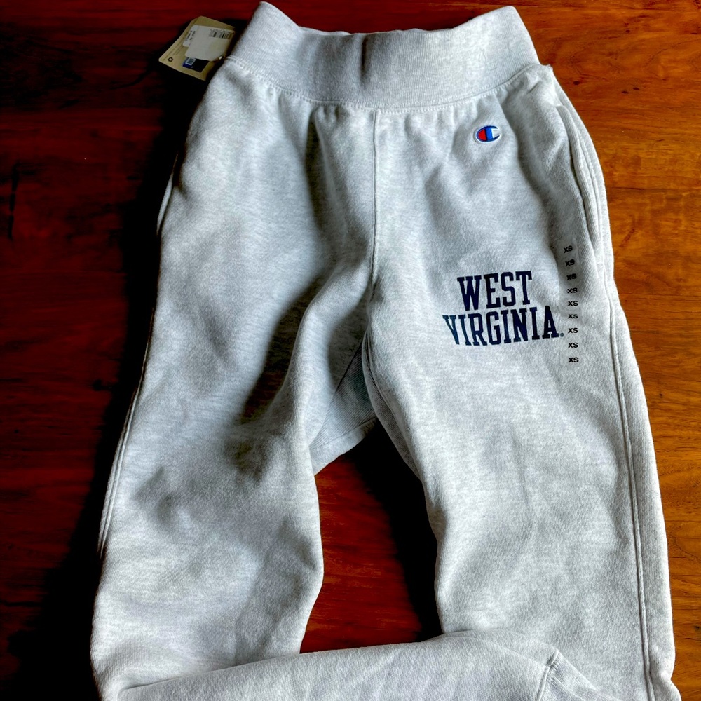 West Virginia WVU women’s Champion XS sweat pants